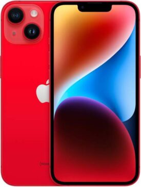 Apple iPhone 14  6.1 128GB Rød - Guld stand