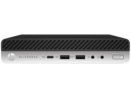 HP EliteDesk 800 G4 Mini i5-8500 16GB 256GB Intel UHD Graphics Windows 11 Pro - Guld stand