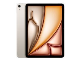 Apple M2 iPad Air 11 (2024) Wi-Fi 128GB 8GB Beige - Guld stand+