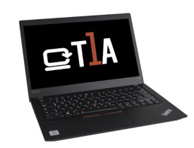 T1A Lenovo ThinkPad T14s Refurbished Intel® Core™ i5 i5-10310U Laptop 35,6 cm (14) Fuld HD 16 GB DDR4-SDRAM 256 GB SSD Wi-Fi 6 (802.11ax) Windows 10 Pro Sort - Sølv stand