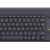 Logitech Wireless Touch Keyboard K400 Plus - Tastatur - trådløs - 2.4 GHz - nordisk - sort