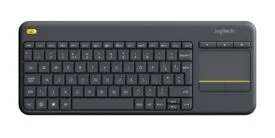 Logitech Wireless Touch Keyboard K400 Plus - Tastatur - trådløs - 2.4 GHz - nordisk - sort