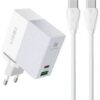 LDNIO A2620C USB USB-C 65W mains charger + USB-C - USB-C cable