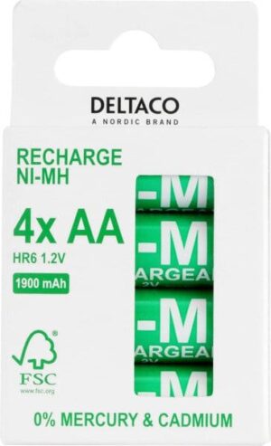 Ultimate NiMh rechargeable LR6/AA size 1900mAh 4pack (SG)
