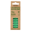 DELTACO Ultimate Alkaline batteries, LR03/AAA size, 10-pack