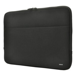 Laptop sleeve til 15-16" bærbar, neopren med lomme og lynlås - sort