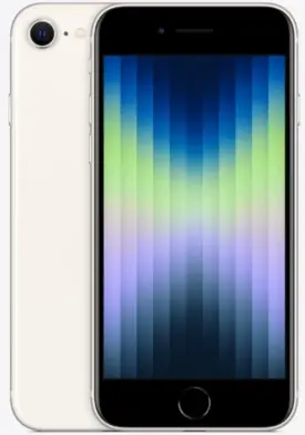 Apple iPhone SE 3.gen 128GB (Starlight) - Sølv stand