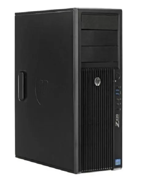 HP Z420 WorkStation - Intel Xeon E5-1620 3,6GHz 160GB SSD + 1TB HDD 16GB - Nvidia RTX 3050 6GB Win 10 Pro - Sølv stand