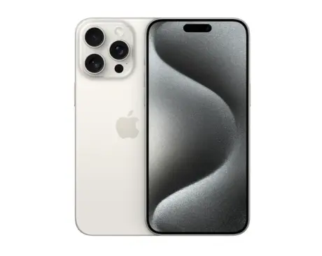 Apple iPhone 15 Pro 256GB  (Hvidt titanium) eSIM - Sølv stand