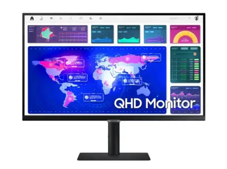 27" Samsung S27A600U Skærm - QHD - Refurbished - Sølv stand