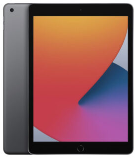 Refurbished APPLE iPad 8th Gen Wi-Fi 32GB Space Gray incl. charger and cable - Guld stand