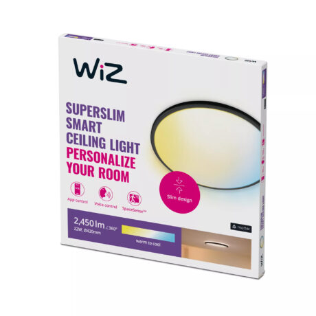 WiZ SuperSlim loftslampe 22W - Sort
