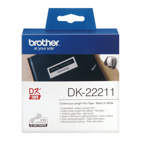 Brother Filmtape brother sort/hvid 29 mm 15,24 m