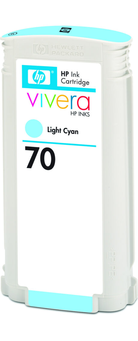 HP 70 - C9390A Light Cyan Ink - Blækpatron Lys cyan