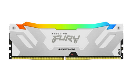 Kingston FURY Renegade RGB DDR5-6400 - 16GB - CL32 - Single Channel (1 pcs) - Intel XMP - Hvid med RGB