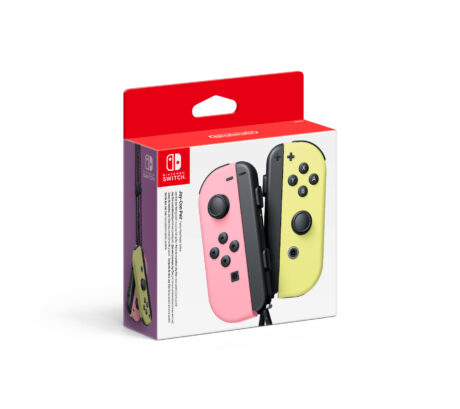 Nintendo Joy Con Pair Pastel Pink/Pastel Yellow - Wireless Controller - Switch
