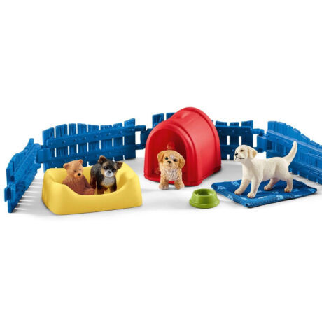 Schleich Farm World Løbegård til hvalpe
