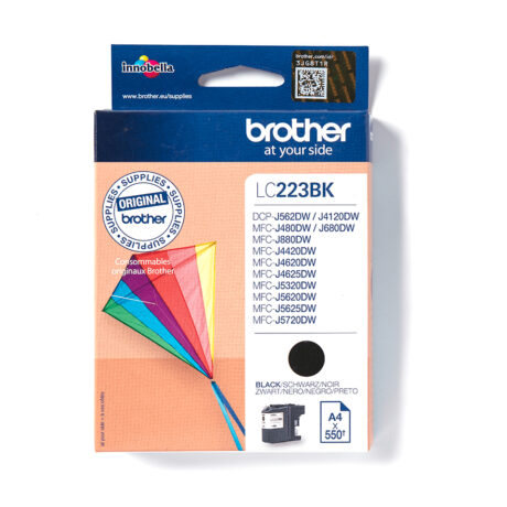Brother LC223BK - LC 223BK Black Ink - Blækpatron Sort