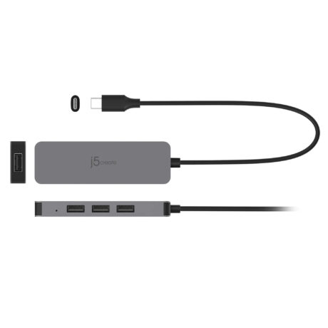 j5create Laptop Stand with USB 4-Port Hub