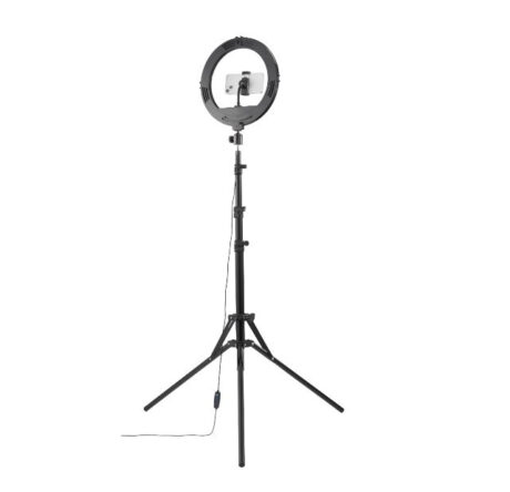 Hama SpotLight Steady 120 II LED Ring Light Set for Smartphone Tripod 12"