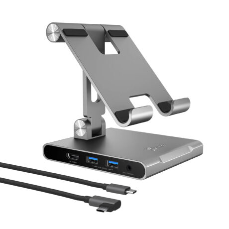j5create JTS224-N - Multi-Angle Stand with Docking Station for iPad Pro