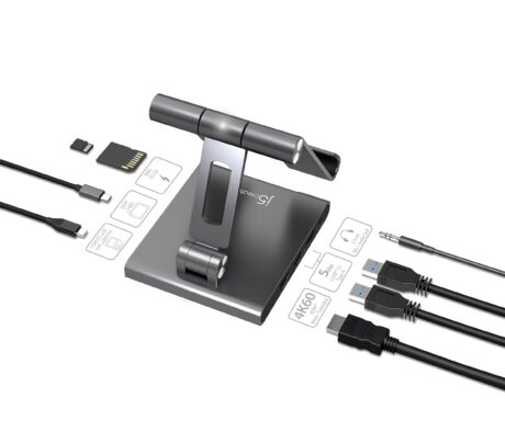 j5create JTS224-N - Multi-Angle Stand with Docking Station for iPad Pro