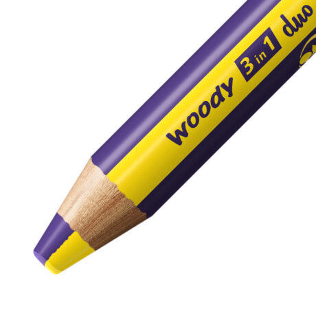 STABILO woody Arty 3 in 1 sæt med 18 penne inkl. spidser to-farvet spids
