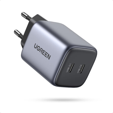 UGREEN Nexode GaN 45W Dual USB-C PD Charger - Space Gray