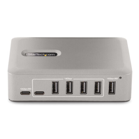 StarTech.com 10G8A2CS-USB-C-HUB USB hub - 10 ports - Grå