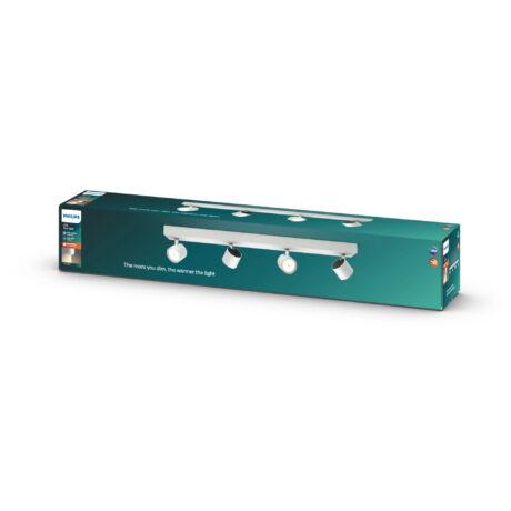 Philips Star spotskinne, LED 4x4,5W, hvid