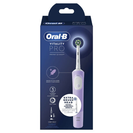 Oral-B Eltandbørste Vitality Pro Lilla + ekstra tandbørstehoved