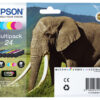 Epson 24 Multipack (Black Yellow Cyan Magenta - Light Cyan - Light Magenta) - Blækpatron Cyan