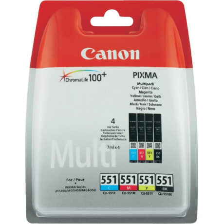 Canon CLI-551 - 6509B009 C/M/Y/BK Multi - Blækpatron Cyan