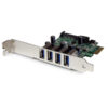 StarTech.com 4 Port PCI Express PCIe SuperSpeed USB 3.0 Controller Card Adapter with SATA Power