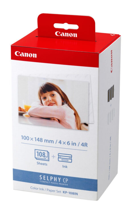 Canon KP-108IN Color Ink Paper Set for Selphy