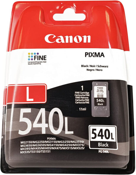 Canon PG 540L - 5224B001 Black - Blækpatron Sort