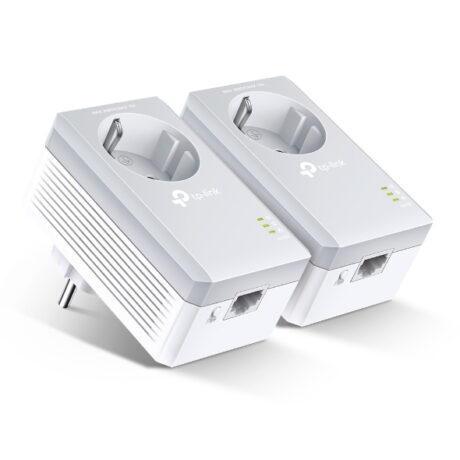 TP-Link TL-PA4010P KIT AV600 Passthrough Powerline Starter Kit Homeplug - PowerLine