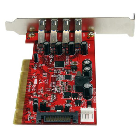 StarTech.com 4 Port PCI SuperSpeed USB 3.0 Adapter Card with SATA - SP4 Power
