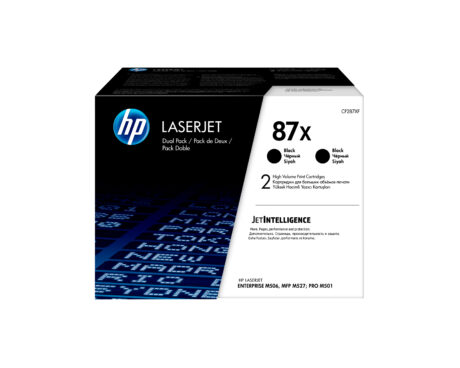 HP 87X - CF287XD 2-Pack - Lasertoner Sort