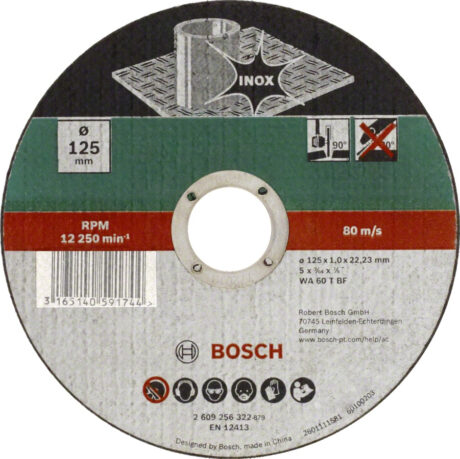 Bosch Skæreskive lige, Inox