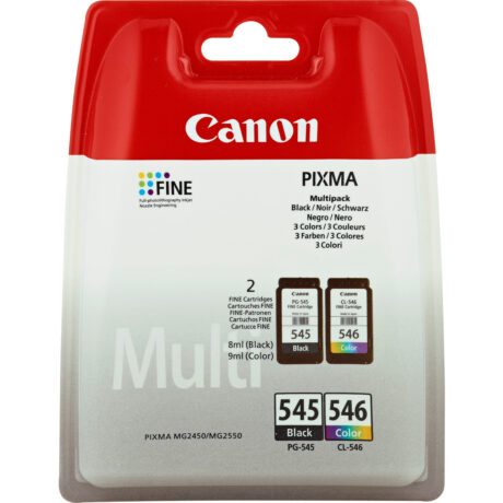 Canon PG-545/CL-546 - 8287B005 Multi Pack - Blækpatron Cyan, Magenta, Gul