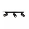 Philips Kosipo spotskinne, 3xGU10, sort