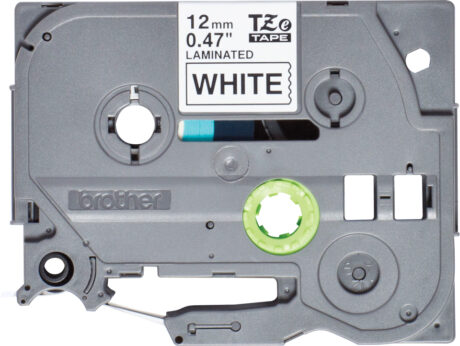 Brother TZe-231S 12mm Black on White Tape 4m