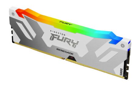 Kingston FURY Renegade RGB DDR5-6400 - 16GB - CL32 - Single Channel (1 pcs) - Intel XMP - Hvid med RGB
