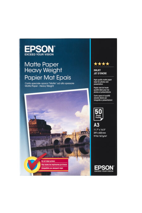 Epson paper matt heavyweight A3 50 sheets 167gm2