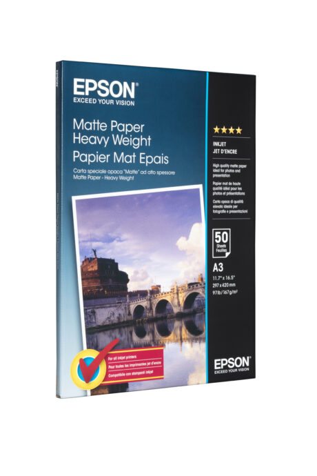 Epson paper matt heavyweight A3 50 sheets 167gm2