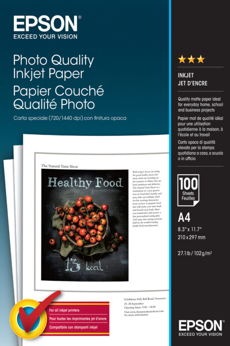 Epson PAPIR A4 Photo Quality inkJet.