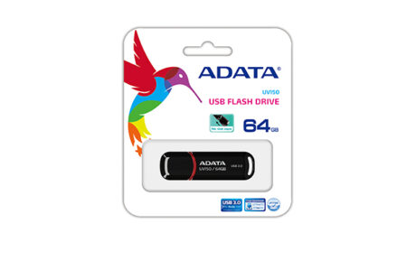 A-Data DashDrive UV128 - Sort - 64GB - USB Stick