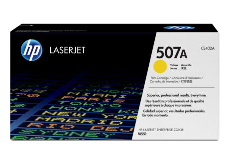 HP 507A - CE402A Yellow Toner - Lasertoner Gul