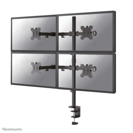 Neomounts FPMA-D550D4 mounting kit - full-motion - for 4 flat panels - black